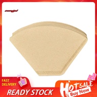 SUN_ Thickness Fine Paper Long-lasting Filter Bag 100pcs Cone Coffee Filter Thickened Food Grade Safe Edge Pressed Fine Paper Original Wood Pulp Filter Bag Best for Southeast
