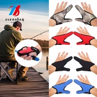 OUREAPH Fishing Gloves, Spring Summer Anti-Slip 2 Fingers Protector, Wear Resistant Protector Glove 