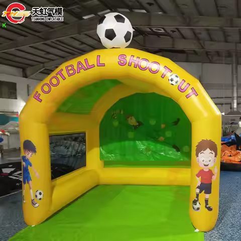 Fast Air Shipping 3x3x3m Inflatable Football Shootout Goal Target Cheap Inflatable Soccer Shooting C