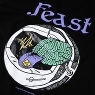 Ready Stock .Feast - Braindead - T-Shirt - Black Terlaris