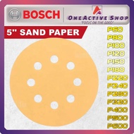 BOSCH SAND PAPER 5 INCH 125MM (P60-600) -