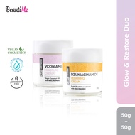 BeautiMe Glow & Restore Duo (50g+50g) VCONIAMIDE™ Moisture Cream and D24 Niacinamide Repair Cream