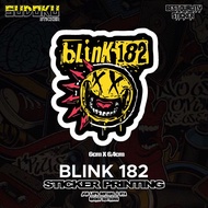 Blink182. BAND PRINTING STICKER|Reseller STICKER|Helmet STICKER|Laptop STICKER