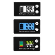 【SUNYLF HOT】DC7-68V Car Motorcycle Voltmeter Voltage Gauge 12V Battery Capacity Indicator