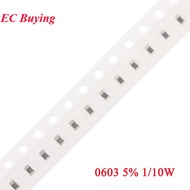 200pcs 0603 5% SMD Resistor 0R ~ 10M 1/10W 10 100 150 220 330 470 ohm 1K 2.2K 4.7K 10K 100K 1M 1R 10