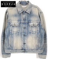 Balenciaga Blue 583431 Denim Jacket Size 40