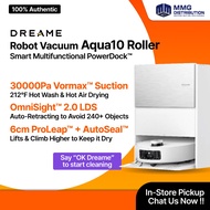 Dreame Aqua 10 Roller Robot Vacuum | 30000Pa Vormax Suction | Hot Wash & Dry | Smart Vakum