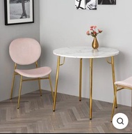Francfranc 大理石紋圓桌雲石餐枱marble dinning table