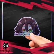 Anime Hologram Stickers Chibi Iguro ObanaiDemon Slayer