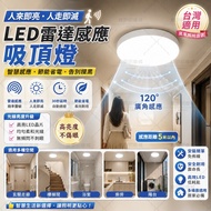 Free Shipping [Taiwan Ready Stock] 110V Radar Sensor Intelligent Ceiling Light Human Body Sensor Lig