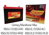 CENTURY MARATHONER MAX NS60/NS60L/NS60S/NS60LS (55B24R/55B23L/55B24RS/55B24LS) MAINTENANCE FREE BATTERY