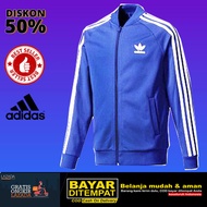 AR Jacket -Jaket Adidas TrackTop HITAM [Sporty] Firebird Polyster Strip Putih