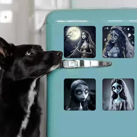 Corpse Bride Cartoon Anime Photo Frame Picture Fridge Magnets Refrigerator Magnetic Stickers Family 