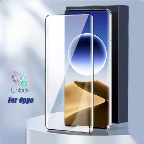 3D Curved Full Glue Unlock Tempered Glass for Oppo Find X8 X7 Ultra X6 X5 X3 X2 Neo Screen Protector
