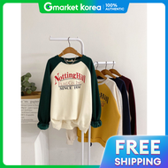 haven | Áo khoác nữ dày tay ngắn phối màu (4 màu)