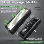 HB Upgrade For Flashforge Adventurer 5M /5M Pro Filter HEPA 13+Activated Carbon Combo Air Filter AD5