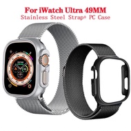 【READY STOCK】Case+Milanese band compatible for iwatch Ultra 49mm Metal Bracelet strap for iWatch Ultra 49mm