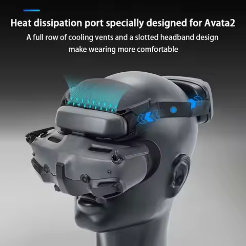 RCSTQ Wide Forehead Pillow For DJI Avata 2 /Dji Neo Google 3 Facial Decompression Headrest for DJI G