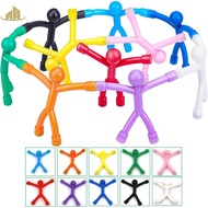 10Pcs Refrigerator Magnets Mini Man Flexible Fridge Magnets Cute and Colorful Fridge Magnet Man SHOPSBC4401