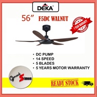 DEKA 56" F5DC DC MOTOR CEILING FAN (DARK WOOD)