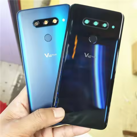 Glass Housing For LG V40 ThinQ V405QA7 V405UA V405TAB V405UA0 Back Battery Cover Rear Door Case With