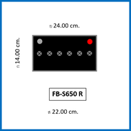 แบตเตอรี่รถยนต์ FB รุ่น S650 L / R , MF 50Ah.  พร้อมใช้ / ไม่ต้องเติมน้ำ /สำหรับรถเก๋ง <1800cc. S650