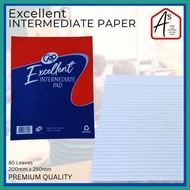 ★ ✳ A's INTERMEDIATE PAPER (1 Pad) - GRADE 5&6 Intermediate Writing Pad Long Pad (SOLD PER PAD )