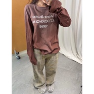 Acne Studios 25ss 1996 Mottled Letter Print Long Sleeve Short Sleeve T-Shirt