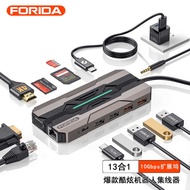 US B C Docking Station 1 3 in Multi-Function H Gigabit Network Card DM I Reader Computer