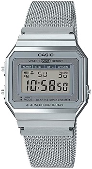 นาฬิกาข้อมือ CASIO Vintage Quartz Digital รุ่น A700W-1A สีเงิน A700WG-9A สีทอง A700WEVG-9AVT สีทอง A