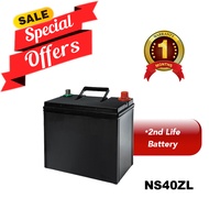 Bateri Kereta 2nd Life NS40ZL (Unbrand Used) Maintenance Free suitable for #Perodua Myvi, Kancil, Ax
