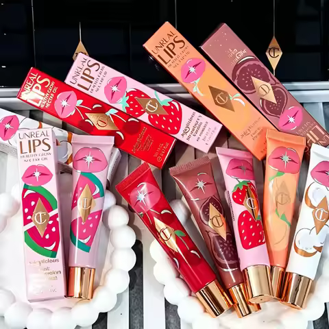 CT Brand Lip Gloss Lip Balm Jelly Series Fruit Flavored Lipstick and Lip Blam Rosy Glow Lip Gloss Bu