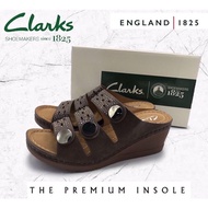 Fashionable Clarks Women Luxury Wedges Shoes Sandal Clarks Wanita Berkualiti