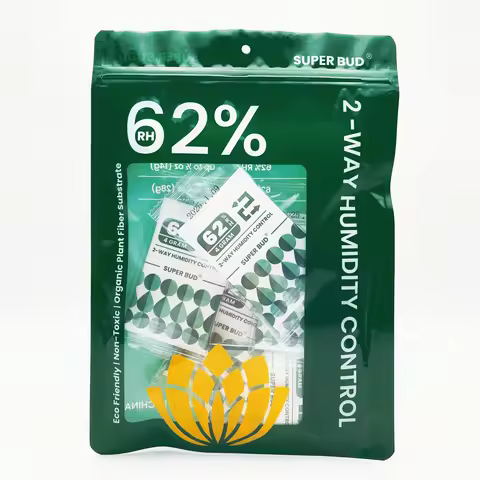 2-Way Humidity Control Packs Size 4g/ 8g, 62% RH for Up to 1 oz Flower Buds, Herbs Moisture Balancer