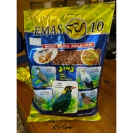 Emas 10 3 in 1 biru Makanan San Wu/Tiong Mas dan lain lain / Bird Food
