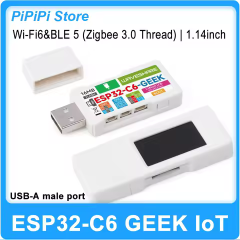 ESP32-C6 GEEK Development Board 1.14Inch LCD Screen WiFi6 BLE5 IoT DIY Creative Electronic Programmi