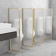 YVYKFZD Men's Urinal Partition Wall Divider Translucent Glass Panels, Wall-Mounted Urinal Privacy Sc