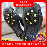 ReadyStockAnti-Skid Ice Gripper Spike Winter Climbing Anti-Slip Snow Spikes Grips Cleats Over Shoes 
