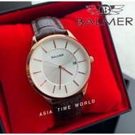 BALMER | 6024G RG-1 Rose Gold Classic Men's Watch Sapphire Glass Brown Genuine Leather strap [Original]