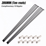 LEBYCLE Bicycle Spokes Wire Mountain Road Bike 304 Stainless Steel Spokes 14G black High-Strength Bi
