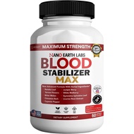 Nano Earth Labs Blood Stabilizer Max, 60 Capsules, Herbal Supplement with Vitamins and Minerals (1) 