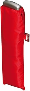 Doppler Mini Slim Women's Pocket Umbrella - Extremely Flat - Plain - Red, red, 88, Super mini umbrel