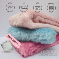 Soft Faux Fur Fabric flat lay photoshoot, square sizes, office table and chair accent Elegant Shaul