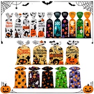 50pcs New Halloween Candy Bags For Halloween Candies/cookies Giveaway