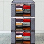 A Style 3pcs / B Style 4pcs / C Style 1pc Large Clothing Storage Bag With Handles And Cleare Window 