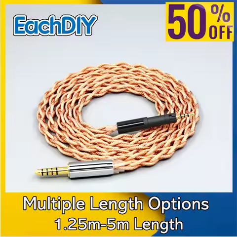 Graphene 7N OCC Shielding Coaxial Mixed Earphone Cable For Sennheiser HD599 HD569 HD 560S HD559 hd56