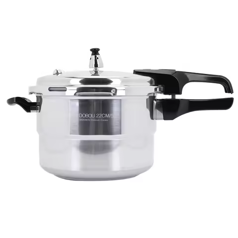 Aluminum Alloy Pressure Cooker with Steaming Plate for Induction Cooker (5L)