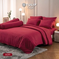 TULIP Delight Plain Color Embossed Pattern DL571 Bed Sheet Set Duvet Cover There Is A Light On The F