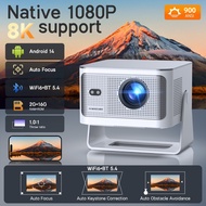 Magcubic HY350Max Smart Portable Projector 4K Android 14 900ANSI 1:1 Throw Ratio (Big Screen)