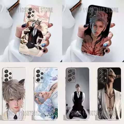 Love and Deep Space Characters Phone Case Silicone For Samsung S30,23,21,22,20 FE lite,S10,9,PIus No